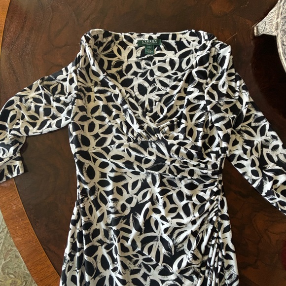 Ralph Lauren LAUREN ruched side slit dress - Picture 6 of 11